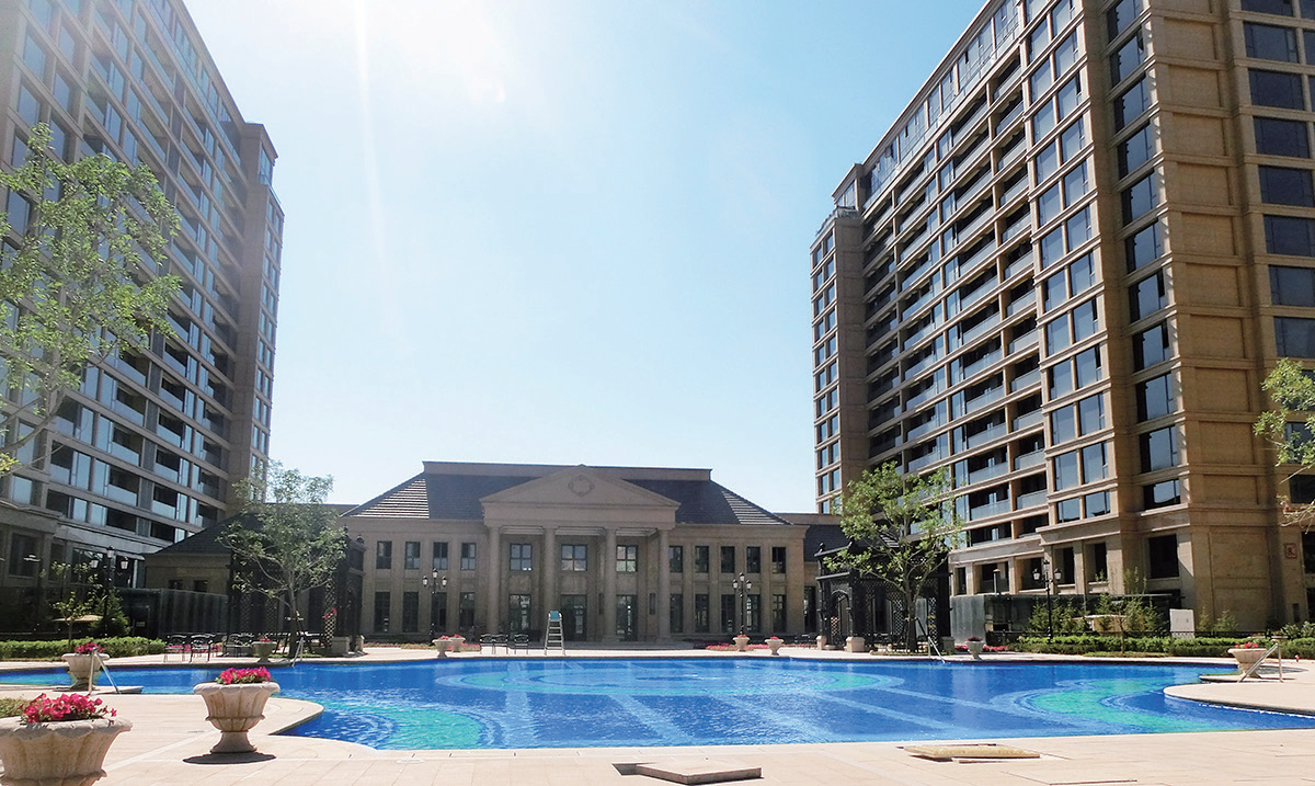 新疆綠城玉園社區泳池工程項目案例